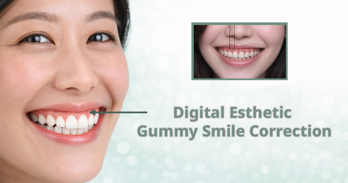 การออกแบบรอยยิ้มแก้ยิ้มเห็นเหงือกด้วยระบบคอมพิวเตอร์ Gummy Smile Correction Esthetic Gum Surgery Bangkok GDC